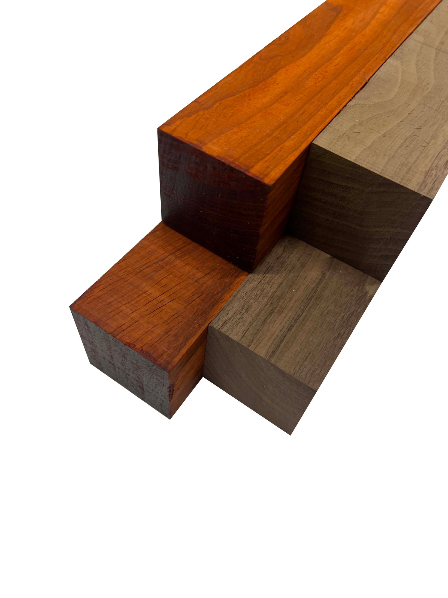 Pack Of 4 , Turning Blanks 2&quot; x 2&quot; | Padauk, Walnut - Exotic Wood Zone - Buy online Across USA 