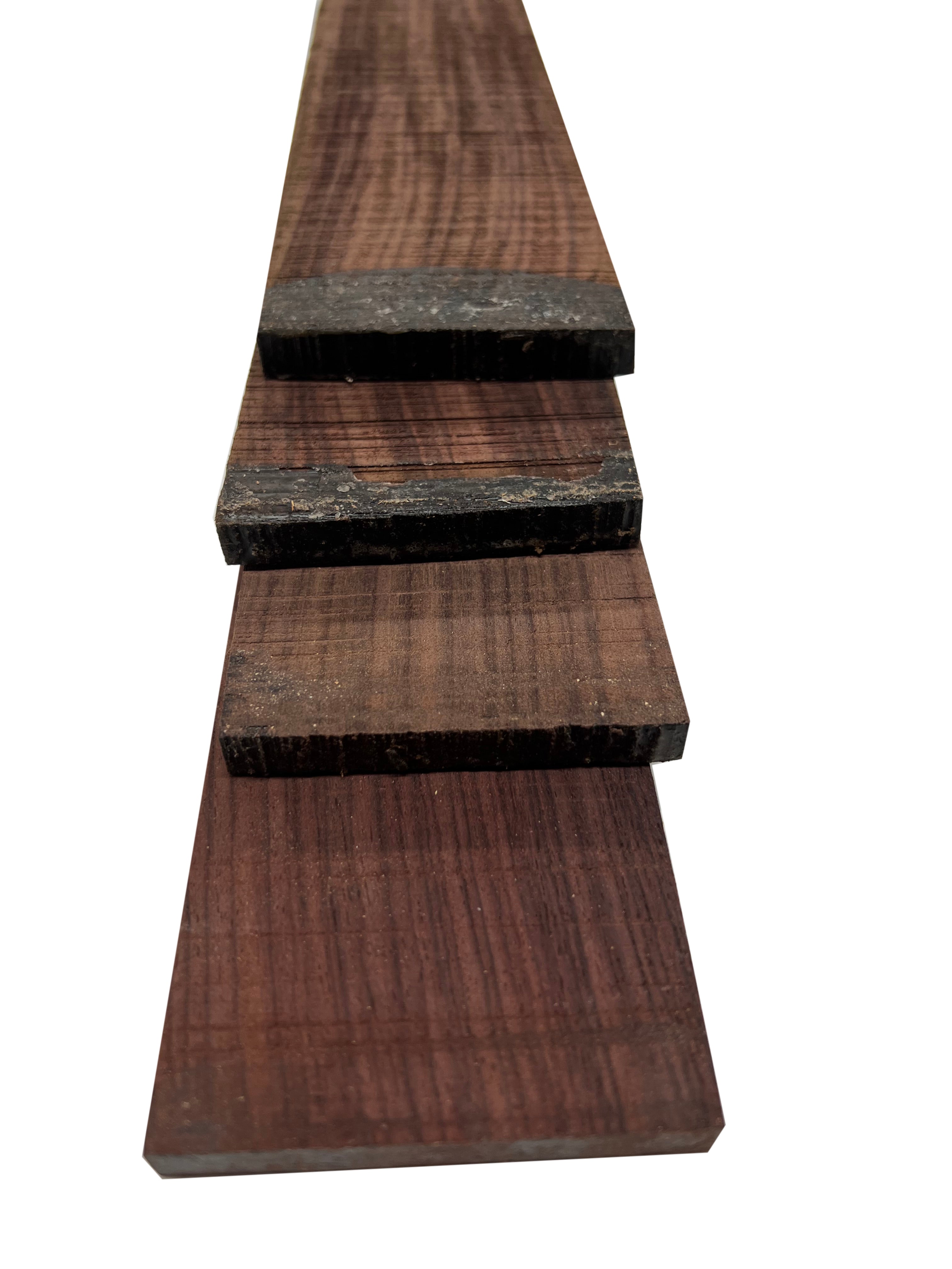 Pack of 4, Guitar Fingerboard Blanks - 21&quot; x 2-3/4&quot; x 3/8&quot; - Exotic Wood Zone - Buy online Across USA 