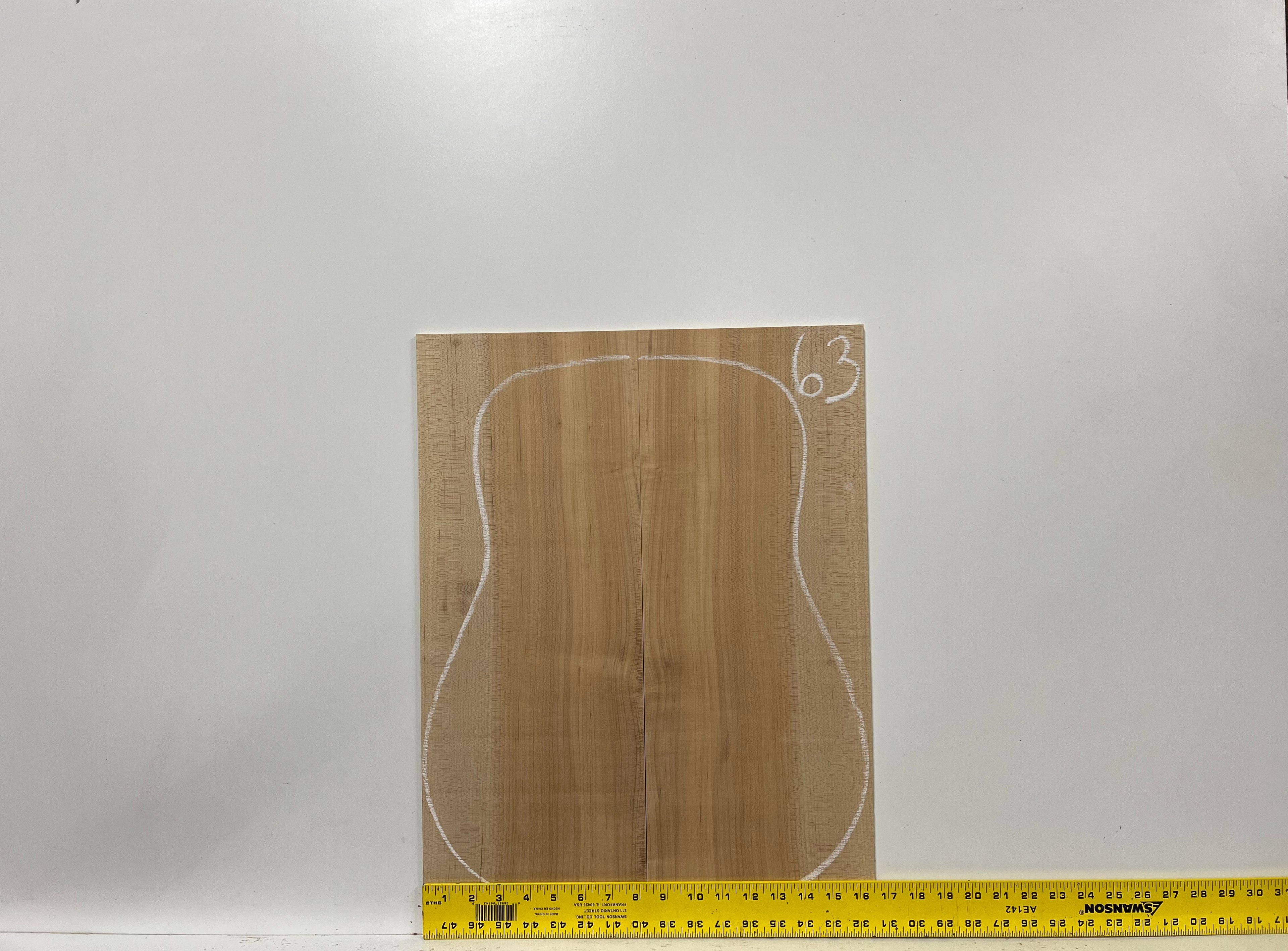 Hard Maple Dreadnought Guitar Back And Side Sets 
