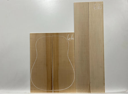 Hard Maple Dreadnought Guitar Back And Side Sets #66 - Exotic Wood Zone - Buy online Across USA 