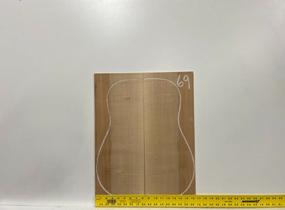Hard Maple Dreadnought Guitar Back And Side Sets 