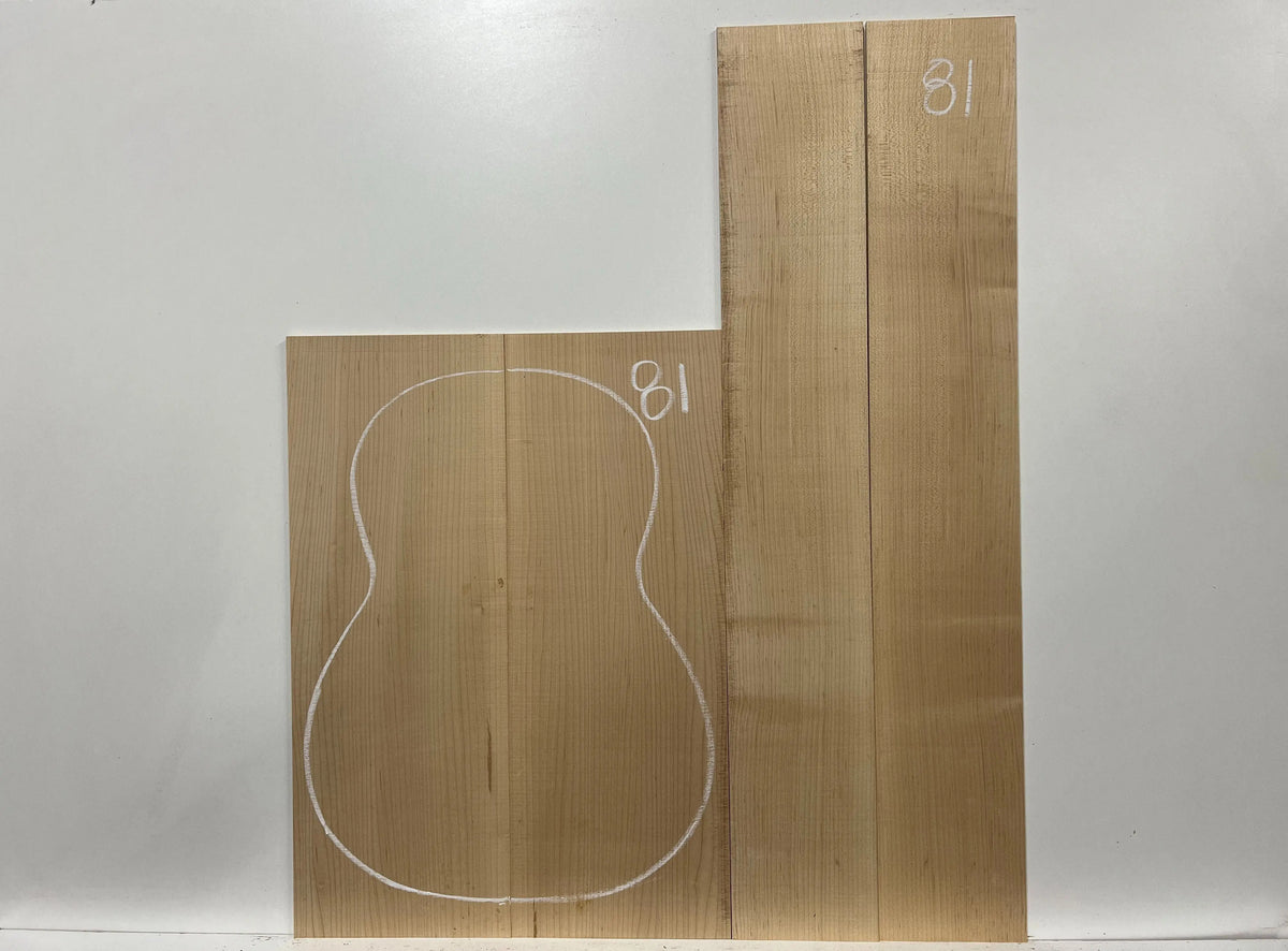 Hard Maple Classical Guitar Back and Side Sets #81 - Exotic Wood Zone - Buy online Across USA 