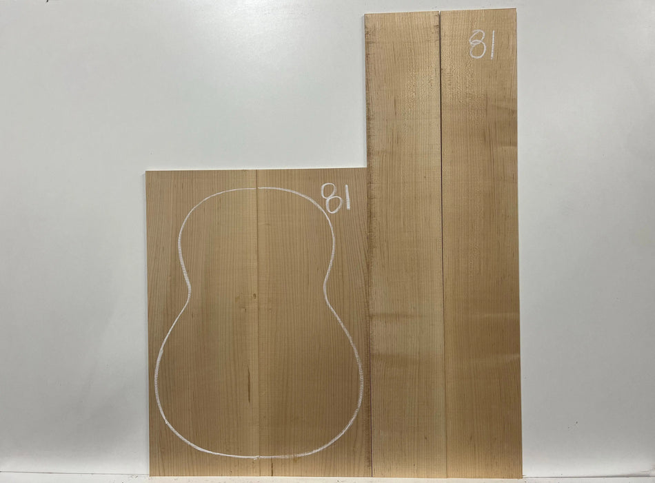 Hard Maple Classical Guitar Back and Side Sets #81 - Exotic Wood Zone - Buy online Across USA 