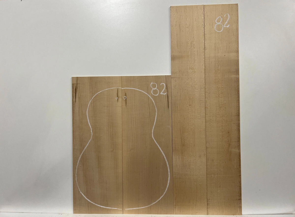 Hard Maple Classical Guitar Back and Side Sets #82 - Exotic Wood Zone - Buy online Across USA 