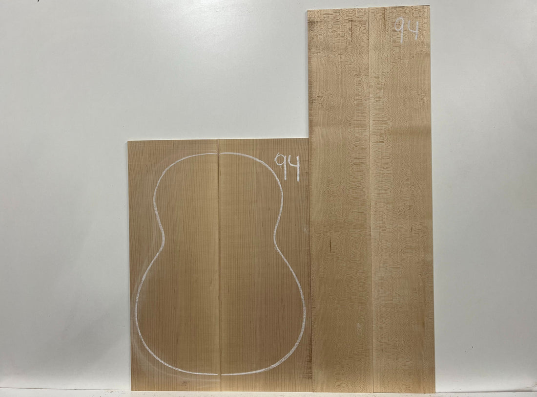 Hard Maple Classical Guitar Back and Side Sets 