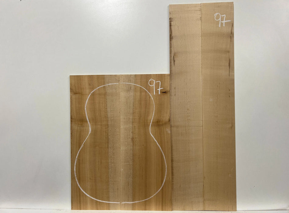 Hard Maple Classical Guitar Back and Side Sets #97 - Exotic Wood Zone - Buy online Across USA 