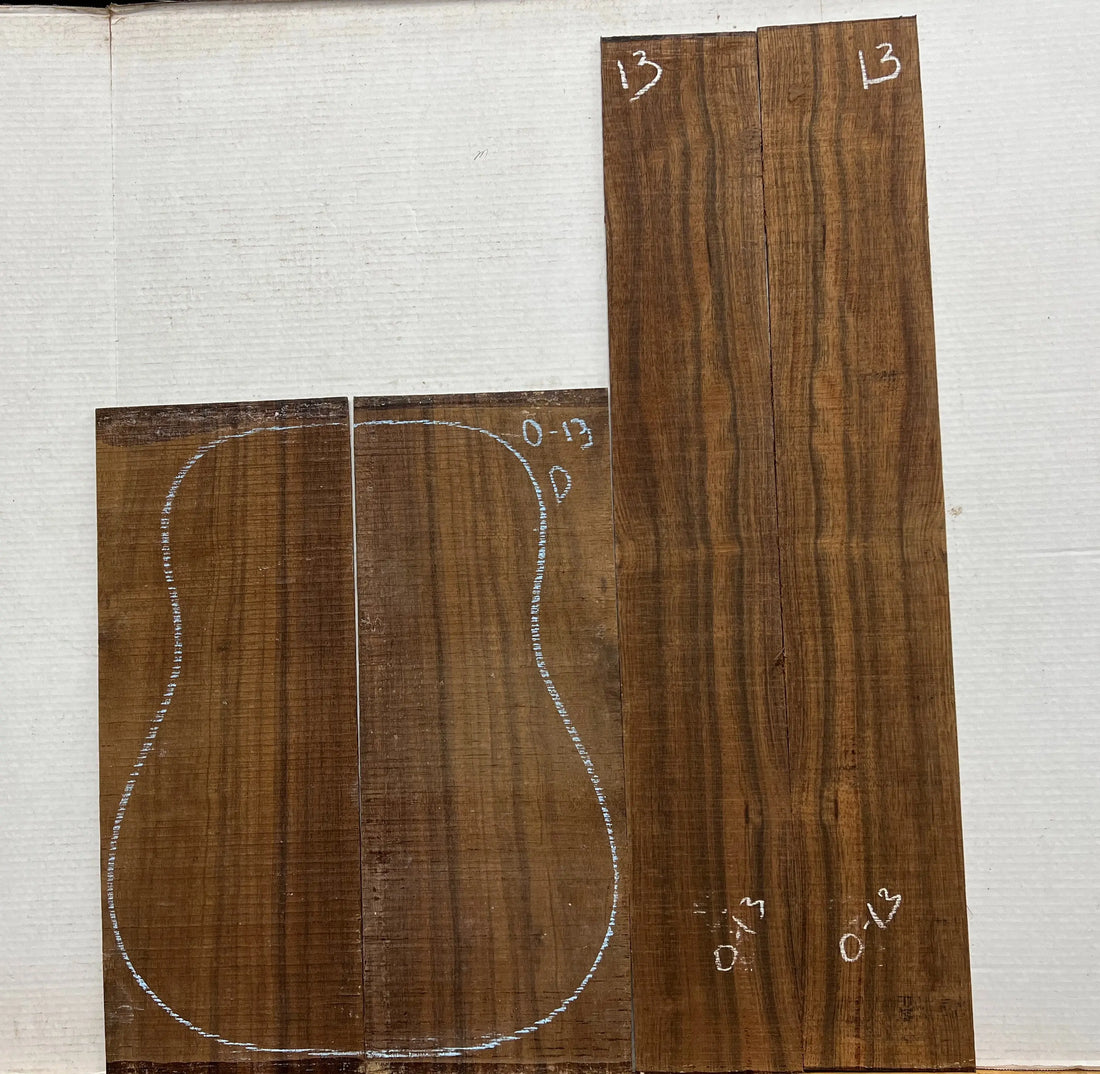 Indian Laurel Dreadnought Guitar Back and Side Set 