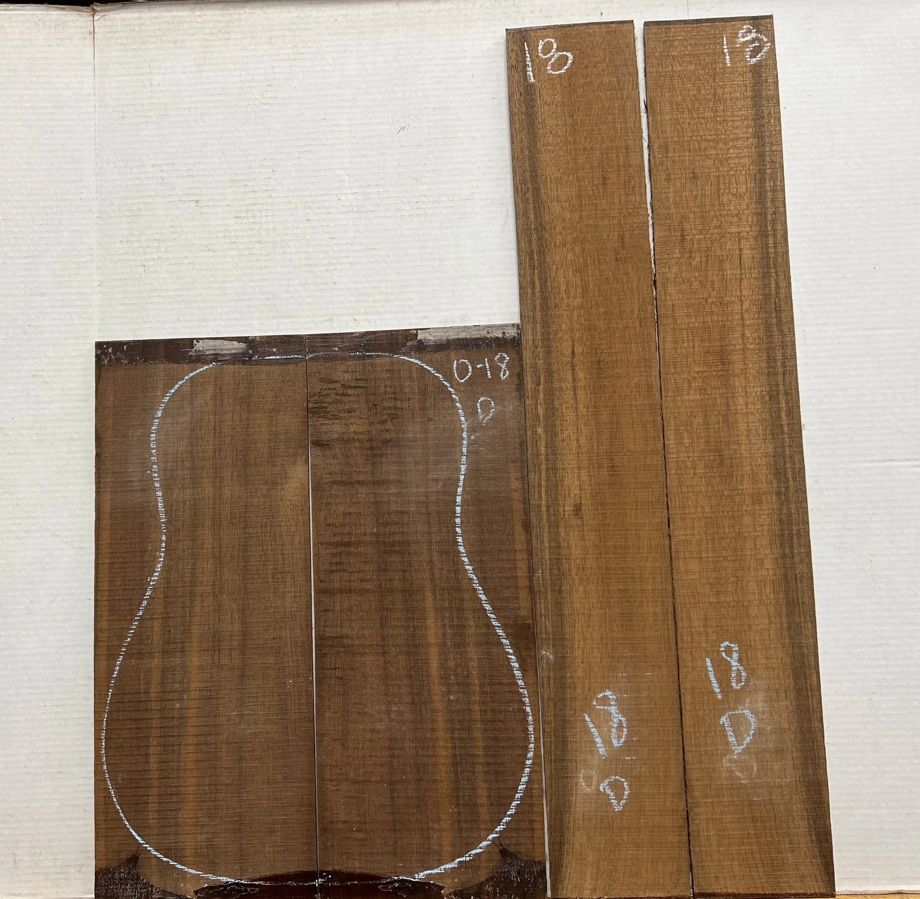 Indian Laurel Dreadnought Guitar Back and Side Set #18 - Exotic Wood Zone - Buy online Across USA 