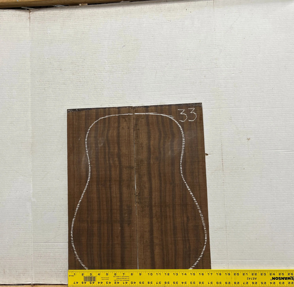 Indian Laurel Dreadnought Guitar Back and Side Set #33 - Exotic Wood Zone - Buy online Across USA 