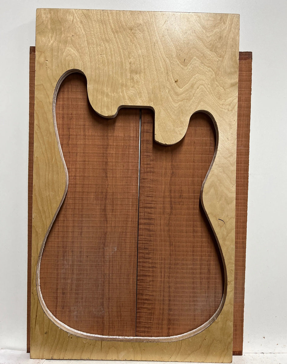 Bubinga Bookmatched Guitar Drop Tops 21" x 7-3/4" x 1/4" #03 - Exotic Wood Zone - Buy online Across USA 