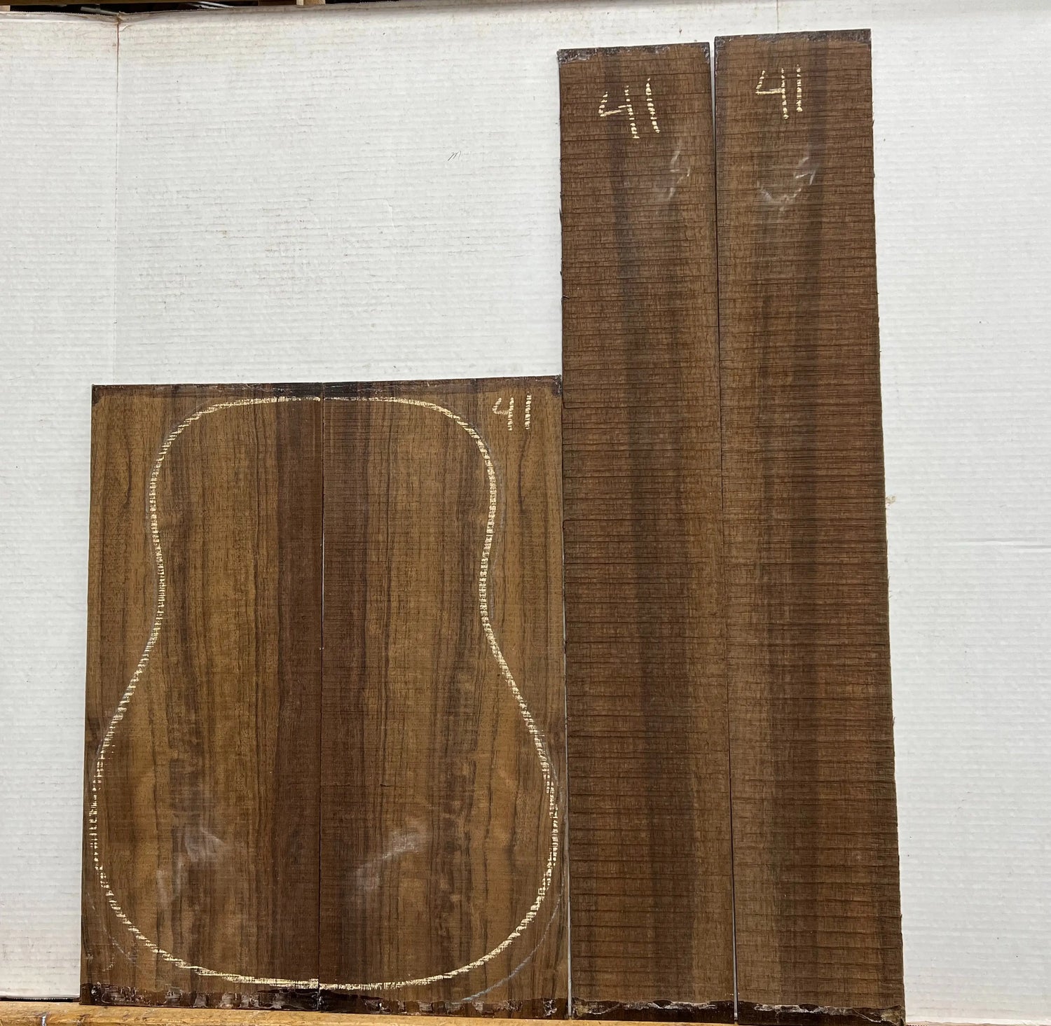 Indian Laurel Dreadnought Guitar Back and Side Set 