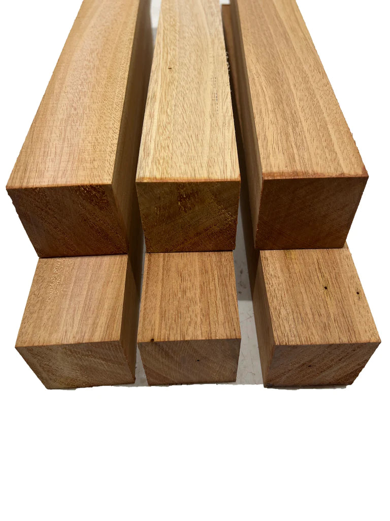 Combo Pack 10, Genuine Honduran Mahogany Turning Blanks 18” x 1-1/2” x 1-1/2” - Exotic Wood Zone - Buy online Across USA 