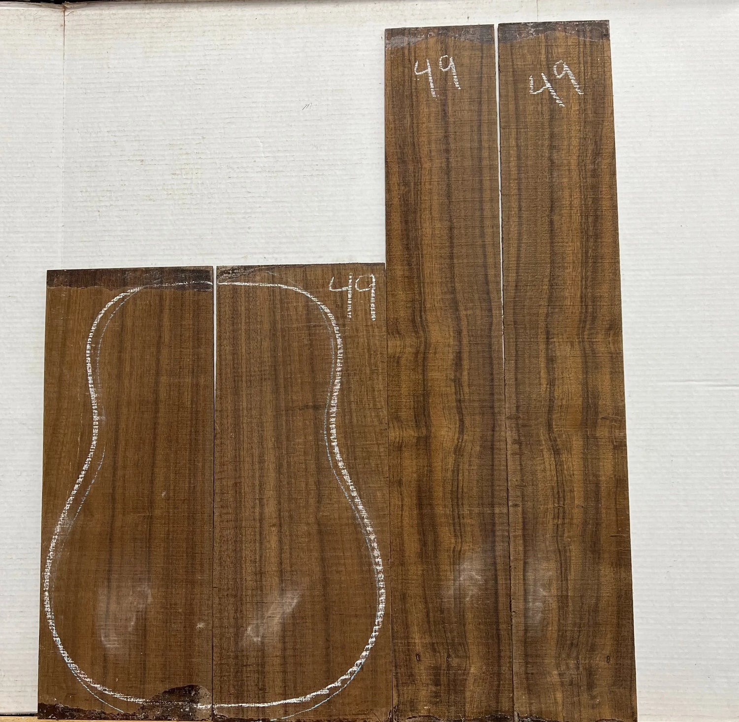 Indian Laurel Dreadnought Guitar Back and Side Set 