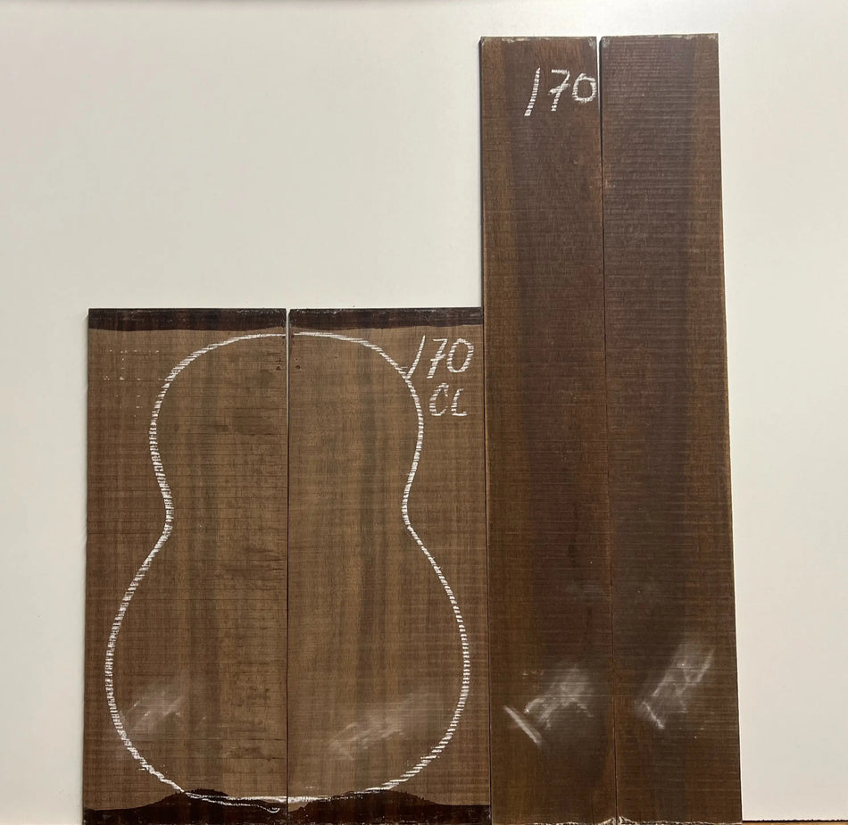 Indian Laurel Classical Guitar Back and Side Set #170 - Exotic Wood Zone - Buy online Across USA 