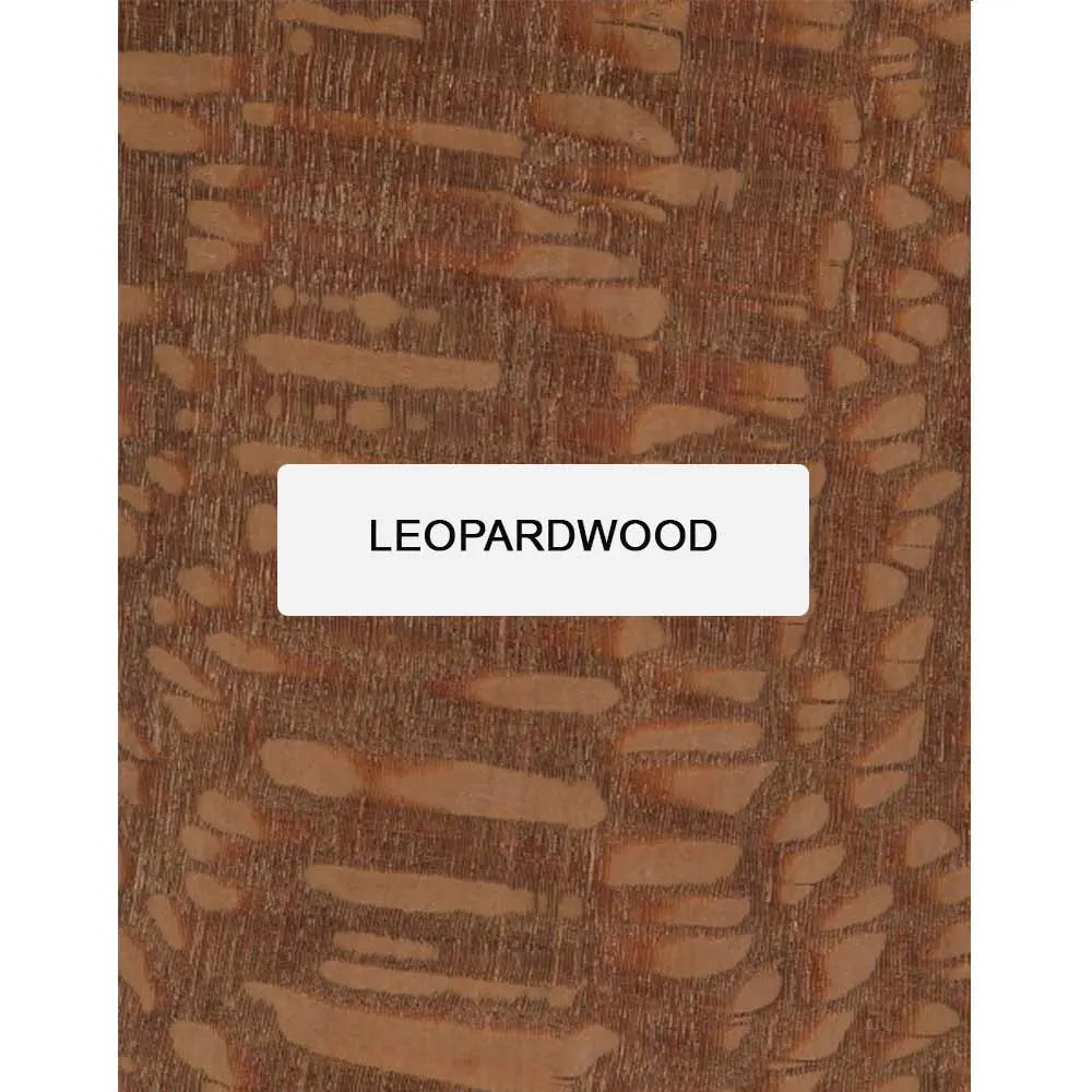 Leopardwood Guitar Rosette Square blanks 6” x 6” x 3mm - Exotic Wood ...
