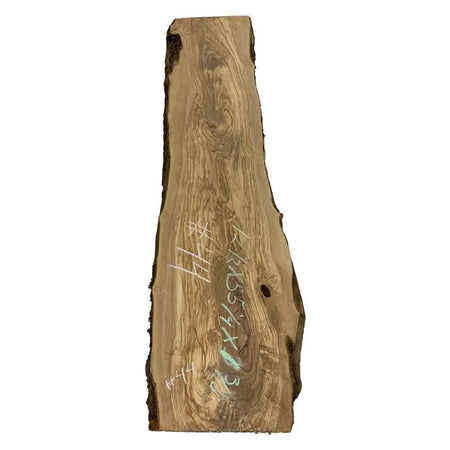 Beautiful Olivewood Live Edge Slab - 55-1/4" x 12-1/2" x 1-3/8", #44 - Exotic Wood Zone - Buy online Across USA 