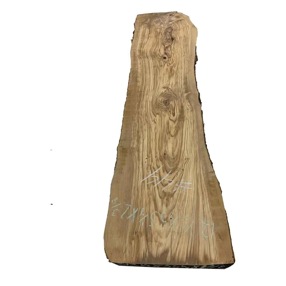 Beautiful Olivewood Live Edge Slab - 55-1/4" x 12-1/2" x 1-3/8", #44 - Exotic Wood Zone - Buy online Across USA 