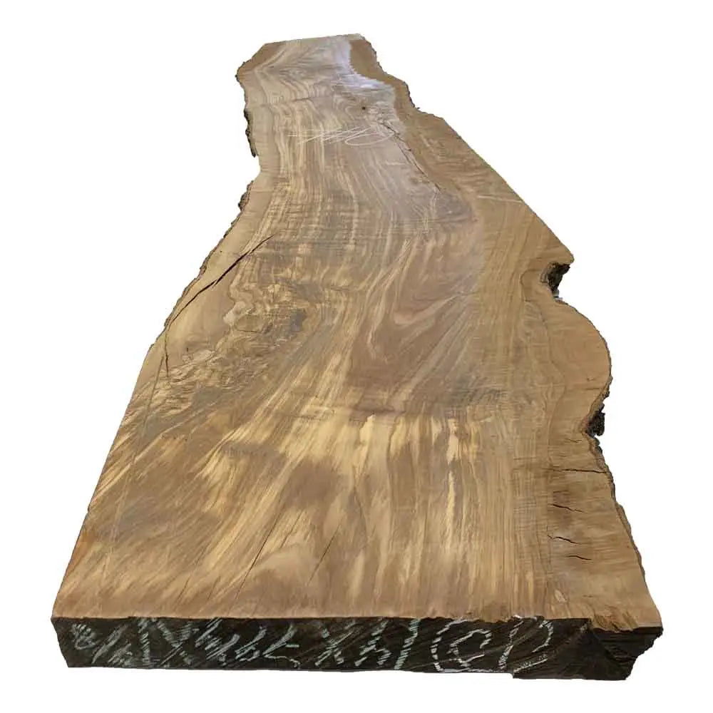 Beautiful Olivewood Live Edge Slab - 79-1/4" x 14" x 1-7/8", #10 - Exotic Wood Zone - Buy online Across USA 