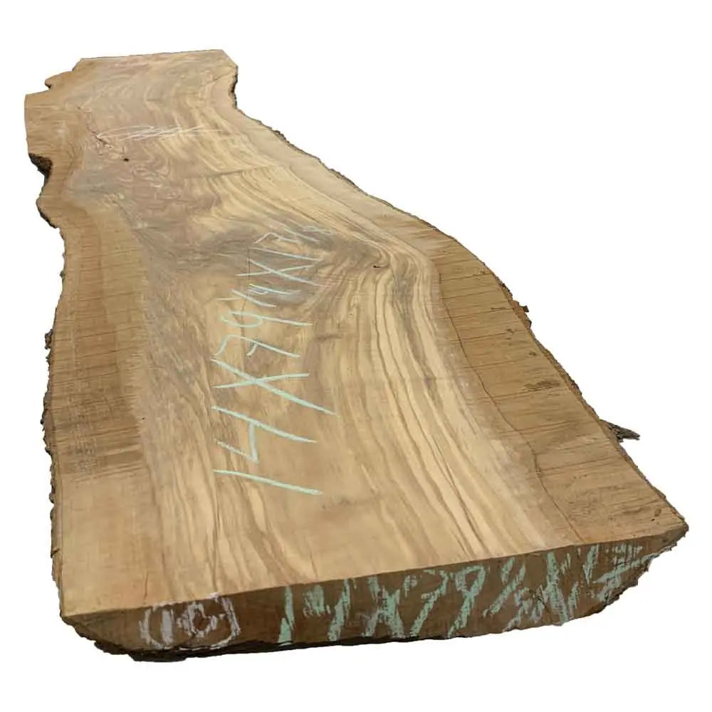 Beautiful Olivewood Live Edge Slab - 79-1/4" x 14" x 1-7/8", #10 - Exotic Wood Zone - Buy online Across USA 