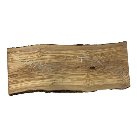 Beautiful Olivewood Live Edge Slab - 44" x 16" x 1-7/8", #08 - Exotic Wood Zone - Buy online Across USA 