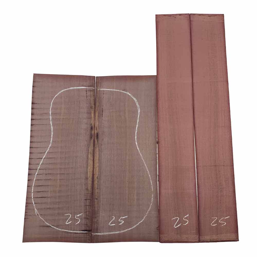 10 Pack, Purpleheart Classical/Dreadnoughtl Guitar Back and Side Sets - Exotic Wood Zone - Buy online Across USA 