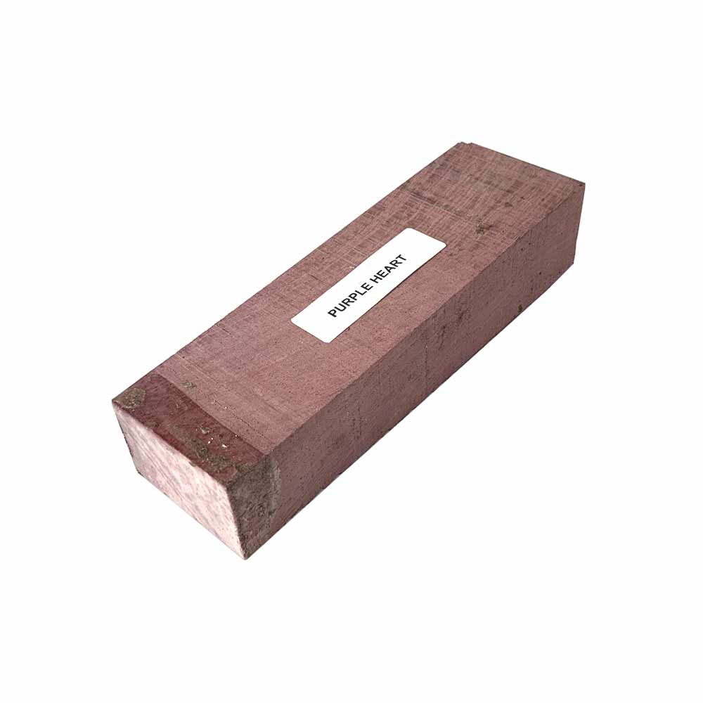 Purpleheart Wood Knife Blanks/Knife Scales 5&quot;x1-1/2&quot;x1&quot; - Exotic Wood Zone - Buy online Across USA 