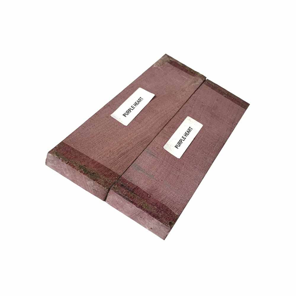 Purpleheart Wood Knife Blanks/Knife Scales Bookmatched 5&quot;x1-1/2&quot;x3/8&quot; - Exotic Wood Zone - Buy online Across USA 