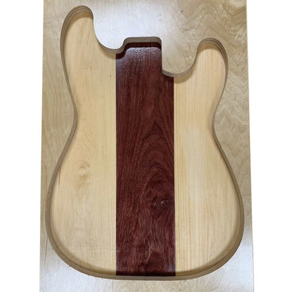 Purpleheart &amp; Basswood Guitar Body Blanks- 3 Glued Piece - Exotic Wood Zone 