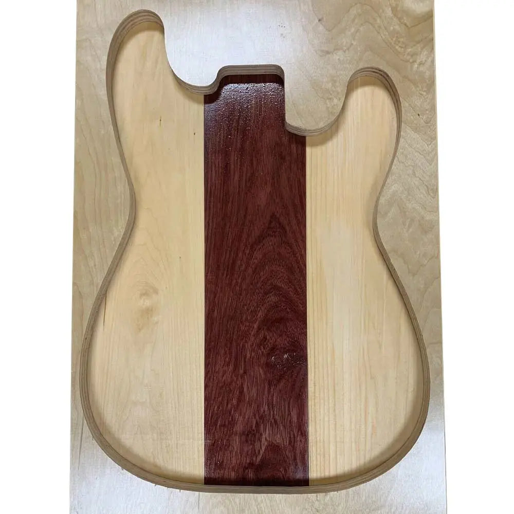 Purpleheart & Basswood Guitar Body Blanks- 3 Glued Piece - Exotic Wood Zone 