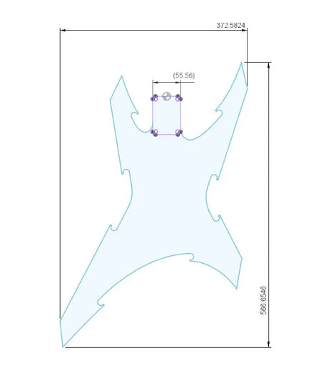 Pre-Cut Guitar Bodies- #Model S-EC - Exotic Wood Zone - Buy online Across USA 