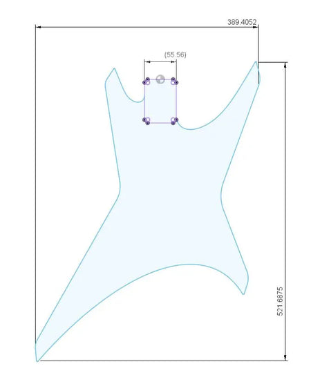 Pre-Cut Guitar Bodies- #Model S-WC - Exotic Wood Zone - Buy online Across USA 