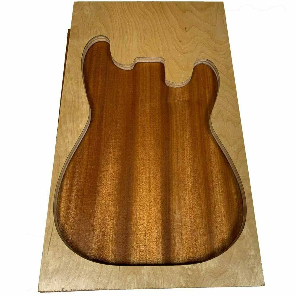 Premium Sapele Guitar Body Blanks - Single Piece Body, 21&quot;x14&quot;x2&quot; - Exotic Wood Zone - Buy online Across USA 