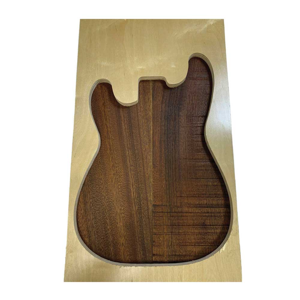 Premium Sapele Explorer Guitar Body Blanks - 2 Piece Glued, 28&quot;x18&quot;x2&quot; - Exotic Wood Zone 