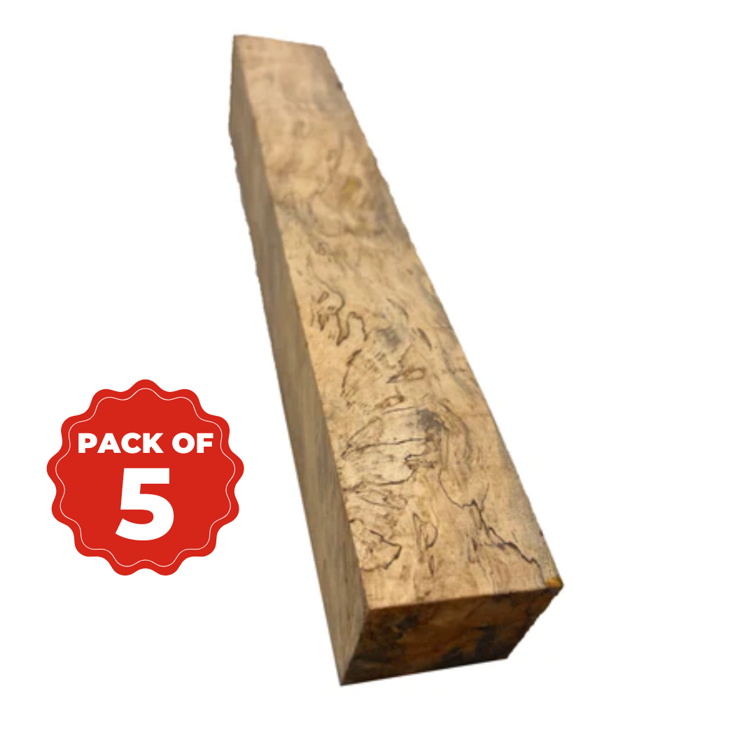 Combo Pack 5, Spalted Tamarind Turning Blanks 18” x 1-1/2” x 1-1/2” - Exotic Wood Zone - Buy online Across USA 