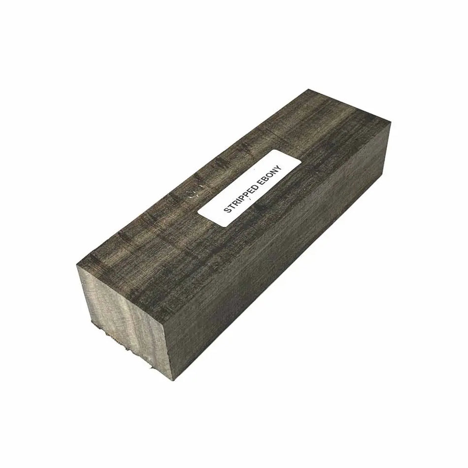 Striped Ebony Wood Knife Blanks/Knife Scales 5"x1-1/2"x1" - Exotic Wood Zone - Buy online Across USA 