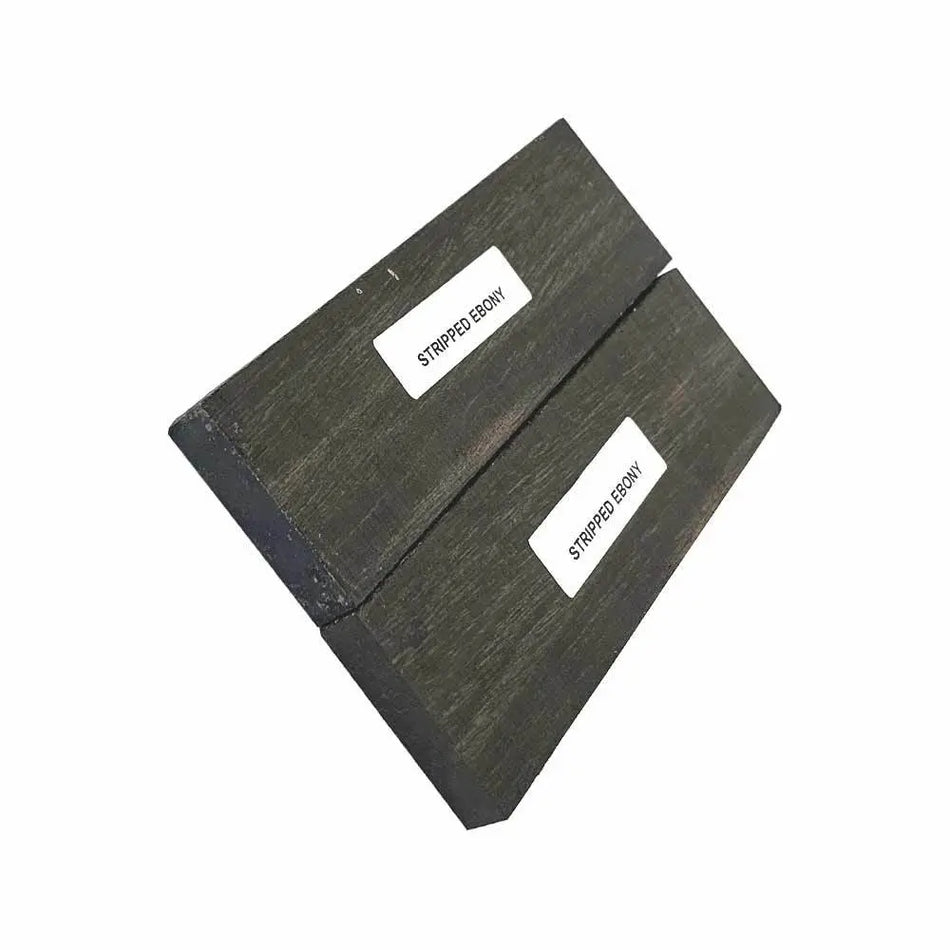 Striped Ebony Wood Knife Blanks/Knife Scales Bookmatched 5"x1-1/2"x3/8" - Exotic Wood Zone - Buy online Across USA 