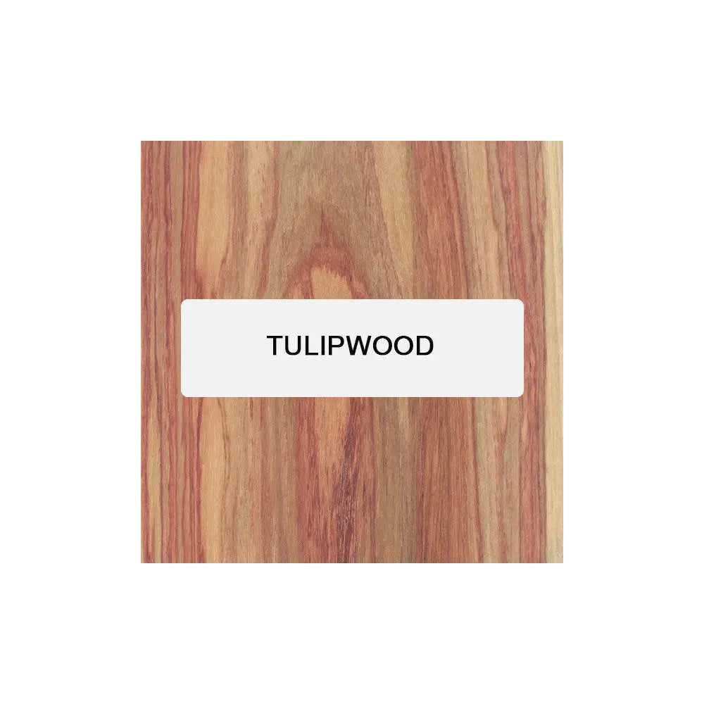 Tulipwood Wood Knife Blanks/Knife Scales Bookmatched 5"x1-1/2"x3/8" - Exotic Wood Zone - Buy online Across USA 