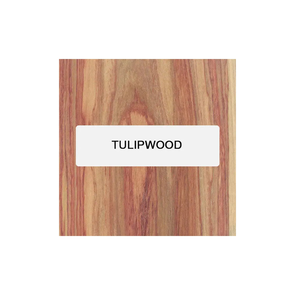 Tulipwood Wood Knife Blanks/Knife Scales Bookmatched 5"x1-1/2"x3/8" - Exotic Wood Zone - Buy online Across USA 