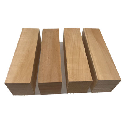 Juego de 4 bloques de madera para tallar tilo/Kit de espacios en blanco  giratorios de 8 x 2-3/8 x 2,5