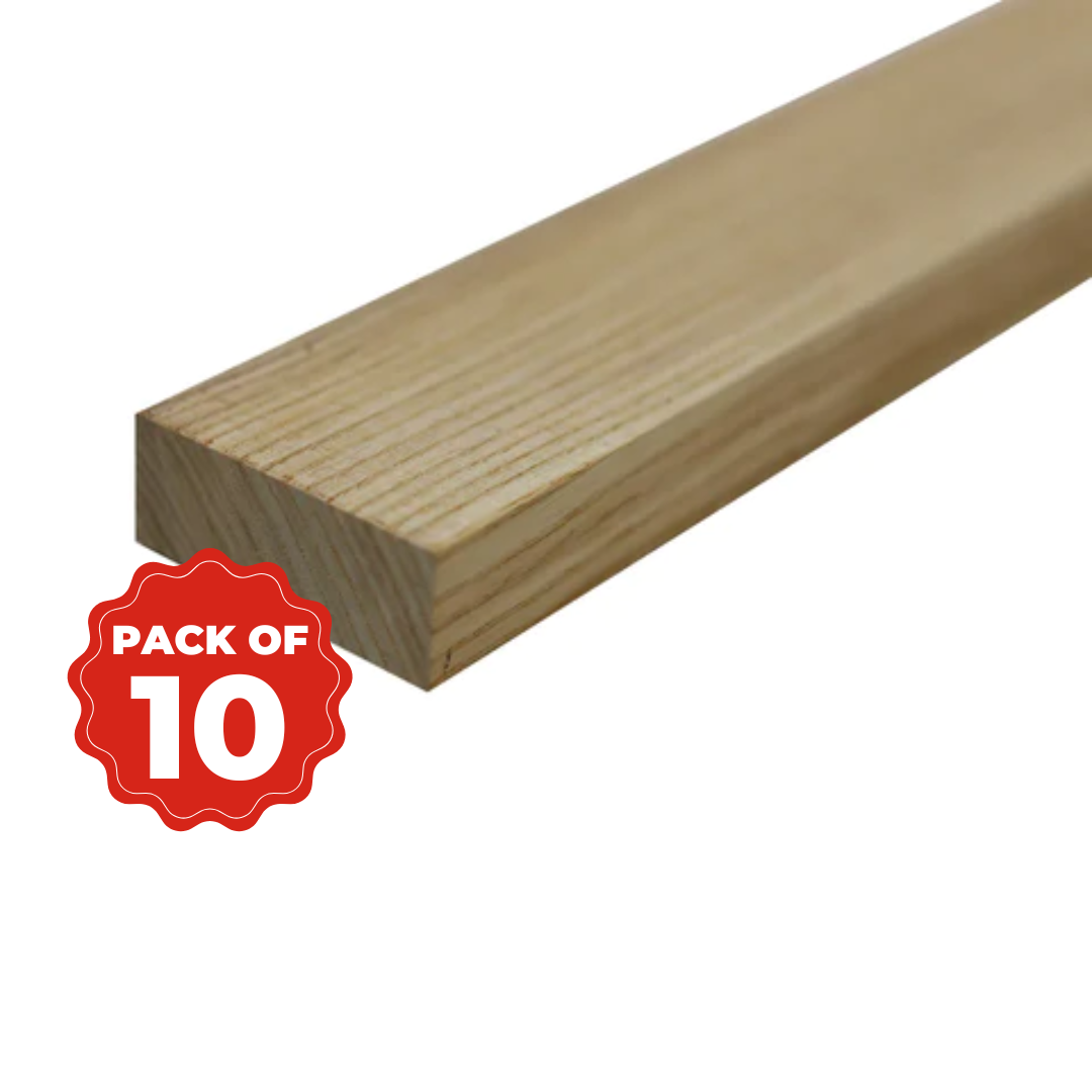 Combo Pack 10,  White Ash Lumber board - 3/4” x 2” x 24” - Exotic Wood Zone - Buy online Across USA 