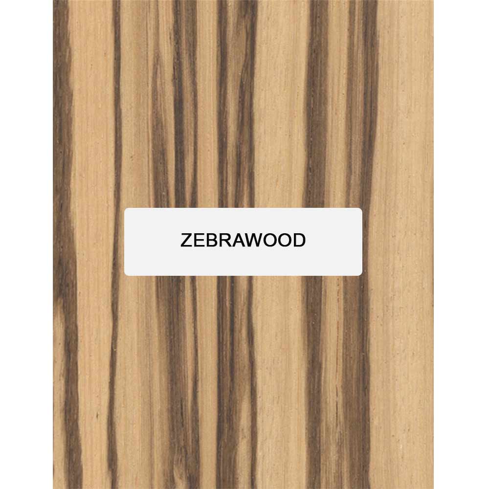 Zebrawood Wood Knife Blanks/Knife Scales Bookmatched 5&quot;x1-1/2&quot;x3/8&quot; - Exotic Wood Zone - Buy online Across USA 