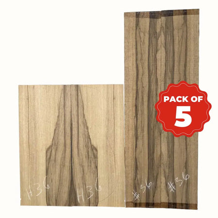 Lot Of 5 , Black Limba Guitar Dreadnought Back and Side Sets - Exotic Wood Zone - Buy online Across USA 