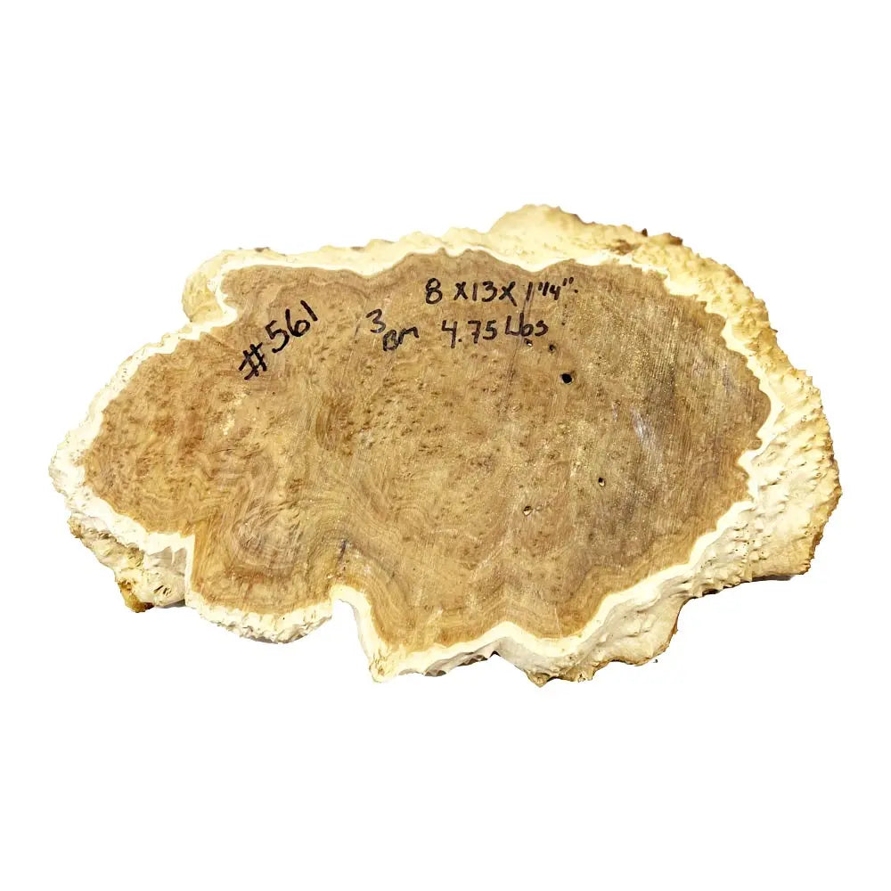 Brown Mallee Burl Cookies 8" x 13" x 1-1/4" , 4.75 lbs |  #561 - Exotic Wood Zone - Buy online Across USA 