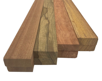 Combo Pack Of 8, 4 Species, Cutting Boards/Thin Dimensional Lumber ( Sapele, Black Limba, Bubinga, Merbau ) - Exotic Wood Zone - Buy online Across USA 