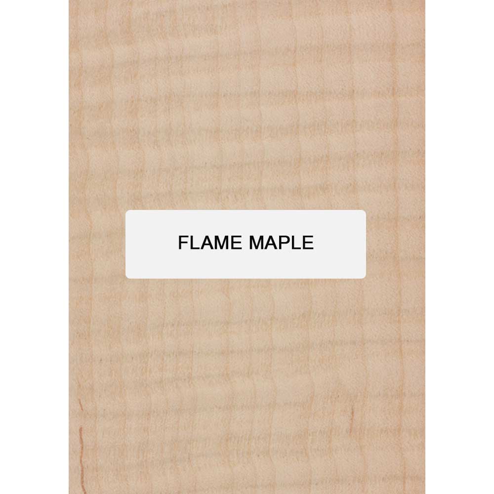 Flame Maple Wood Knife Blanks/Knife Scales Bookmatched 5&quot;x1-1/2&quot;x3/8&quot; - Exotic Wood Zone - Buy online Across USA 