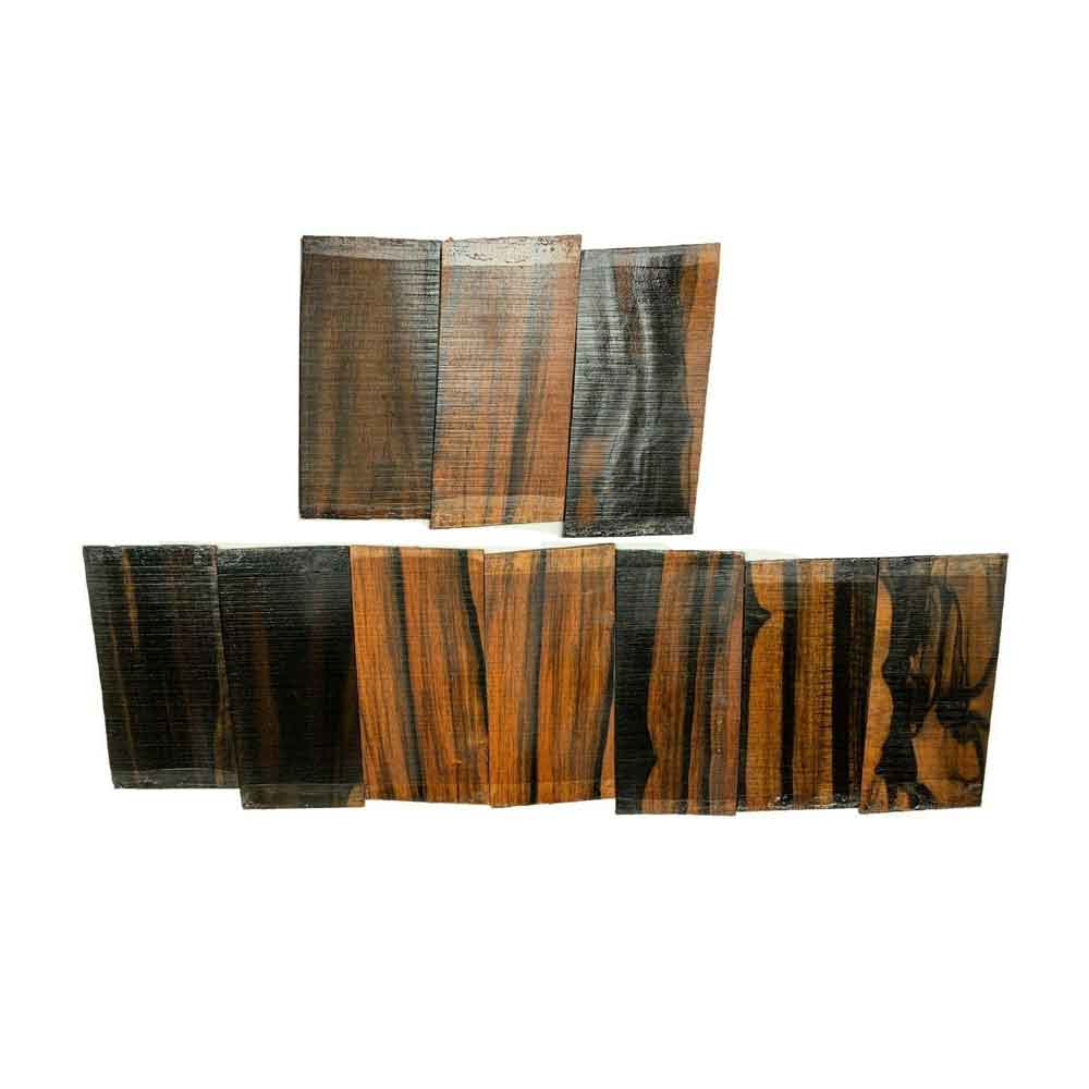 Pack Of 10, Palemoon Ebony Headplates/Blanks 8&quot;x4&quot;x1/8&quot; - Exotic Wood Zone - Buy online Across USA 