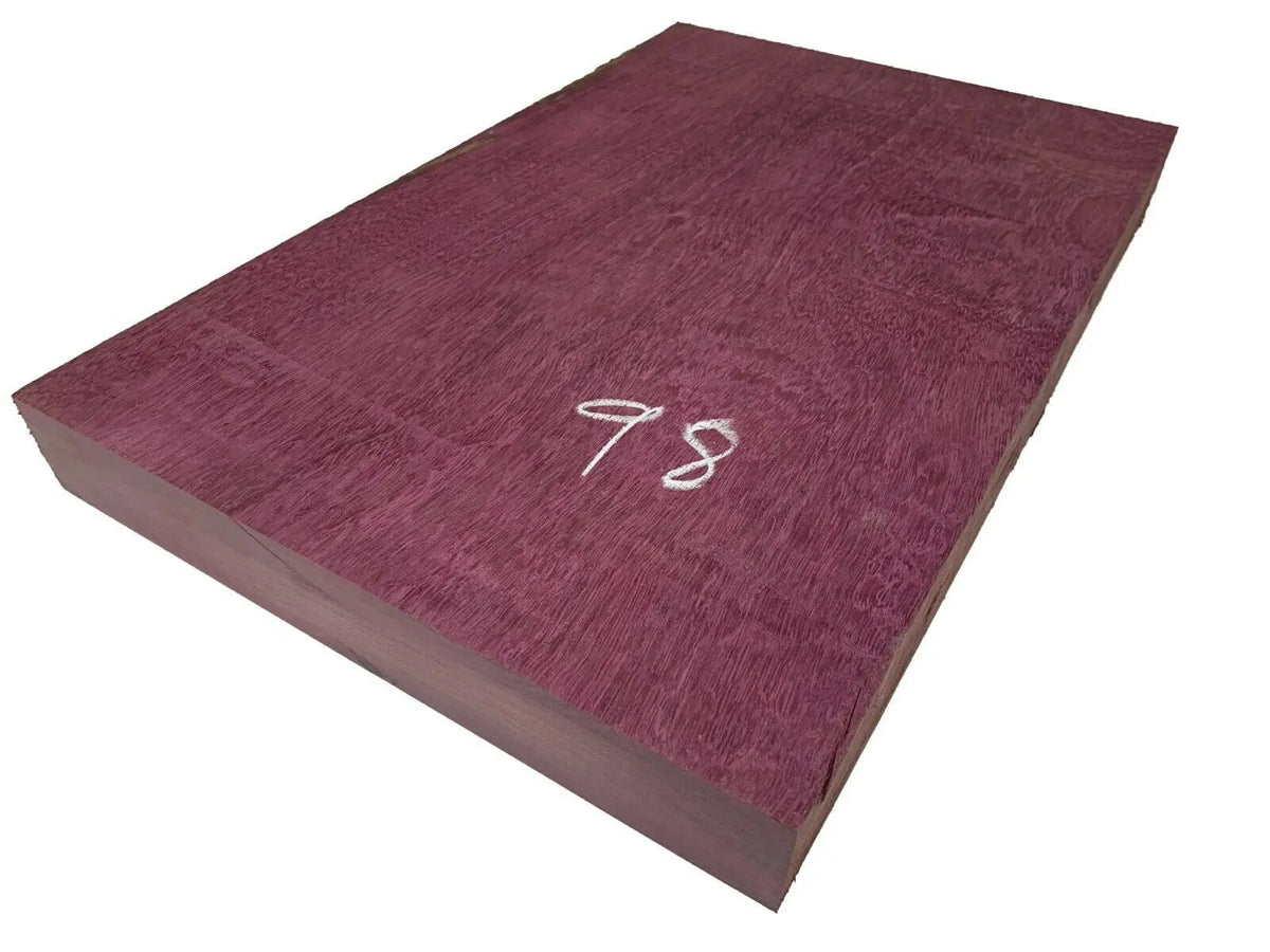 Purpleheart Guitar Body Blanks- Single Piece Solid Body, 21" x 14" x 2" - Exotic Wood Zone - Buy online Across USA 