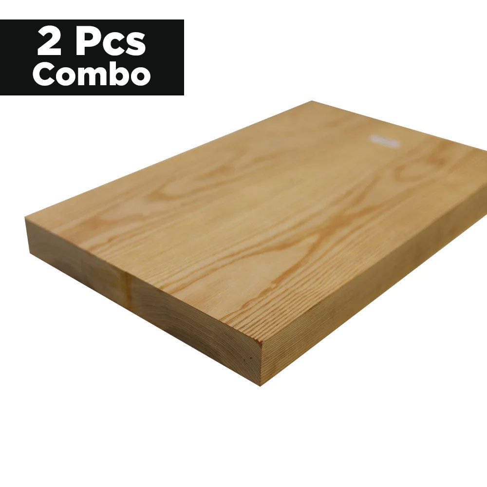 Combo Pack Of 2, Swamp Ash Guitar Body Blanks- 2 Pcs Glued 21″ x 14″ x 2″ - Exotic Wood Zone - Buy online Across USA 