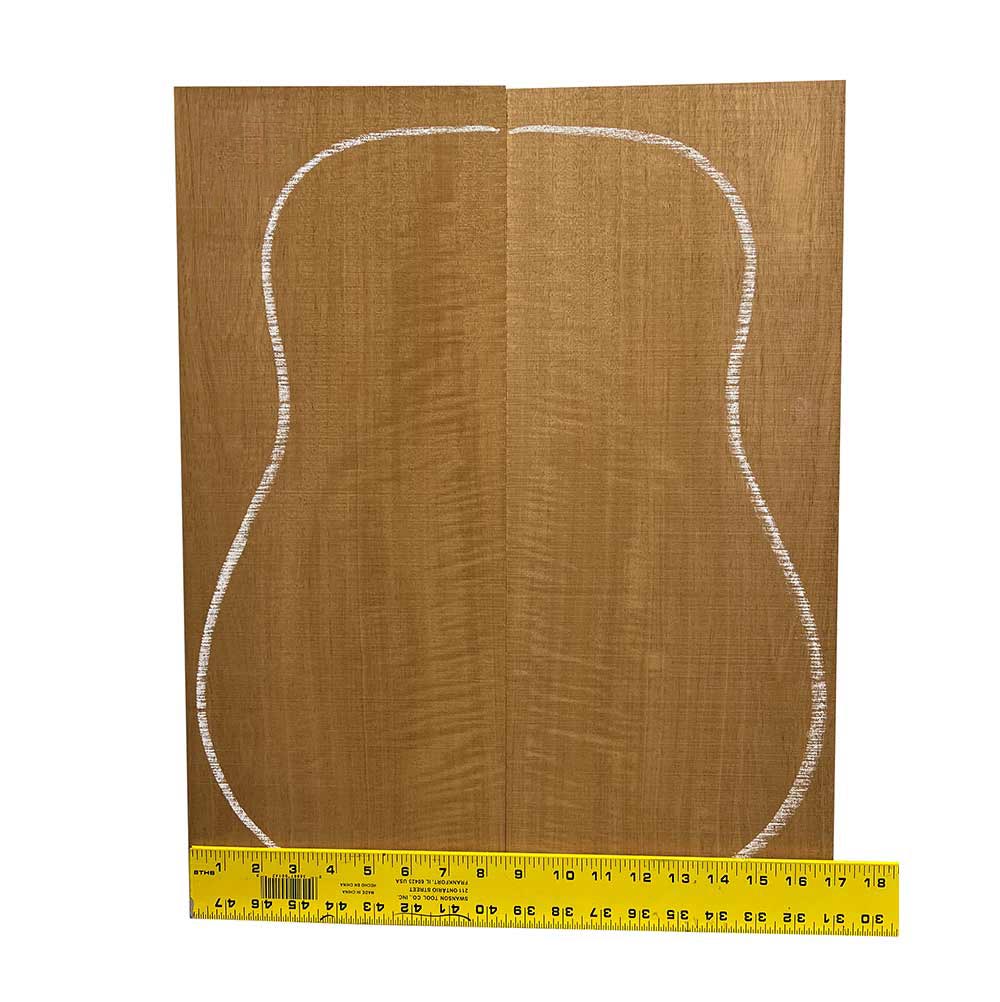 Fiddleback Honduran Mahogany Guitar Tops, Book Matched Sets 550 x 215 x 4 mm - Exotic Wood Zone - Buy online Across USA 